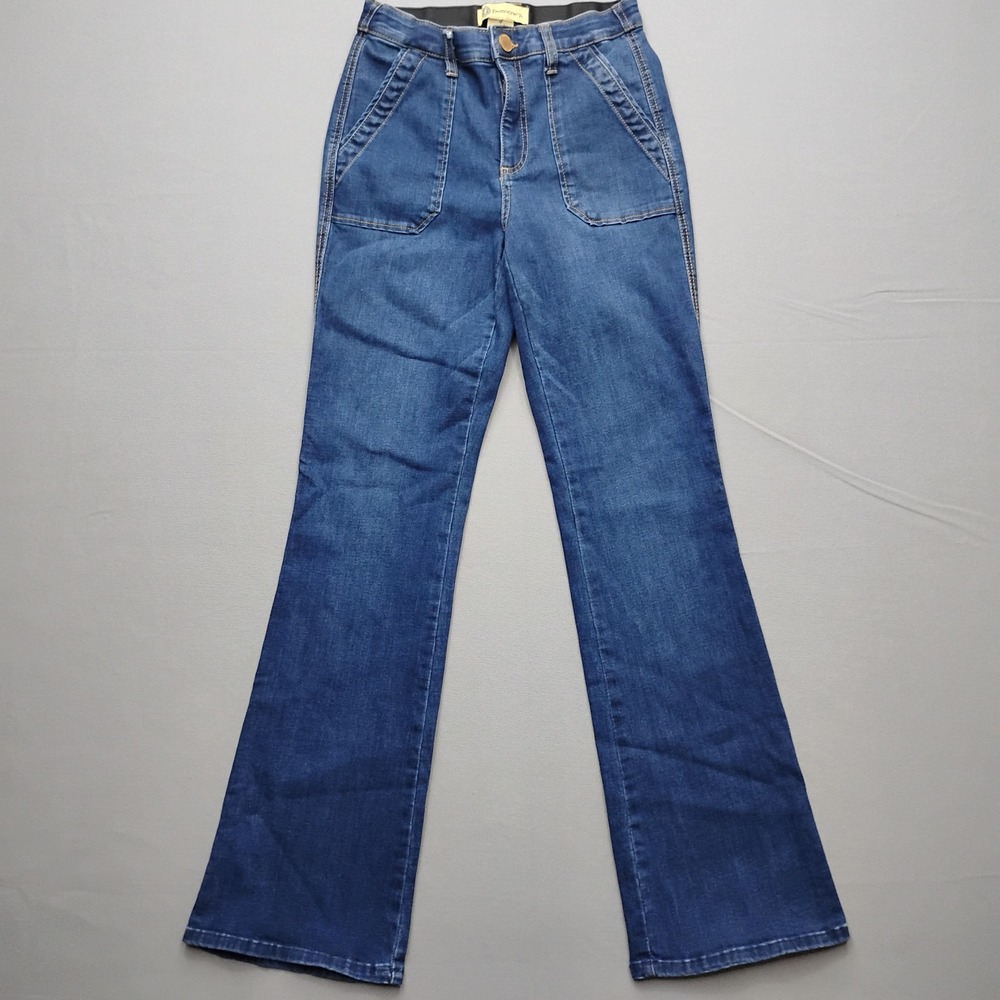 Democracy Womens Ab Technology High Rise Flare Jeans Blue  Size 4